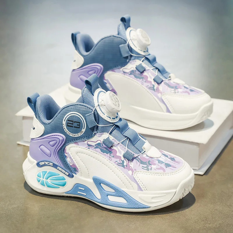 

Kids Basketball Shoes Boys Girls Fashion Sneakers Lightweight Running Shoes School Sports Children Casual Trainers Outdoor Shoes