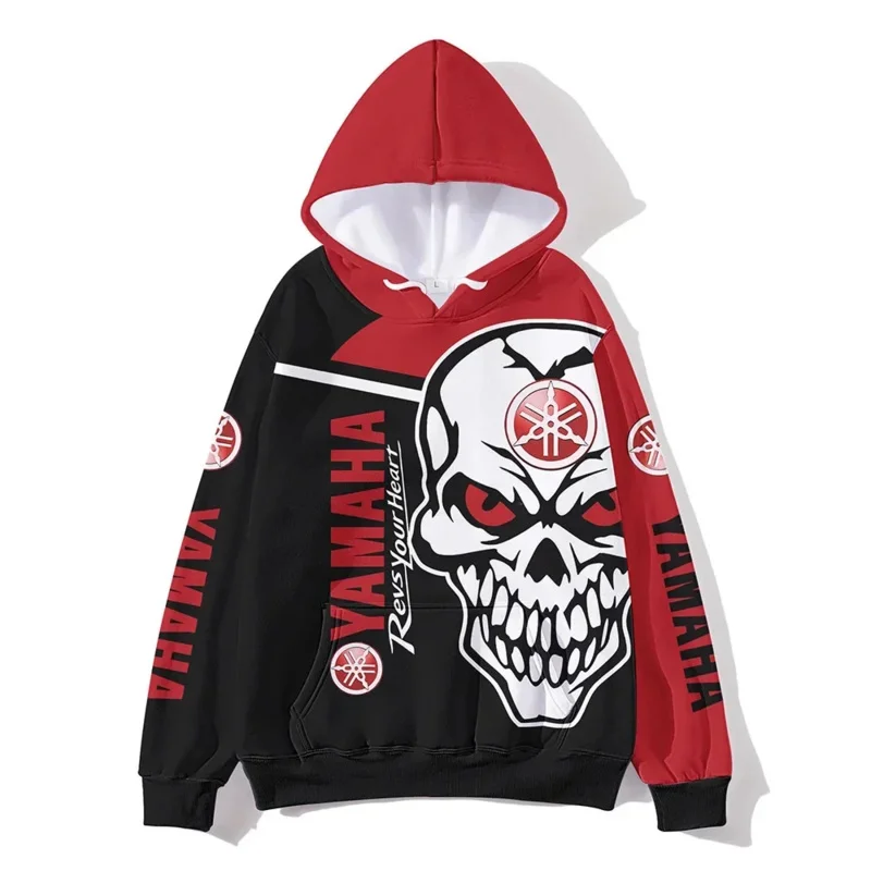 Yamaha Spring Autumn Hoodie Men 3d Print Car Logo Hoodies Fashion Children's Sweatshirt F1 Racing Men's Outdoor Sports Jacket