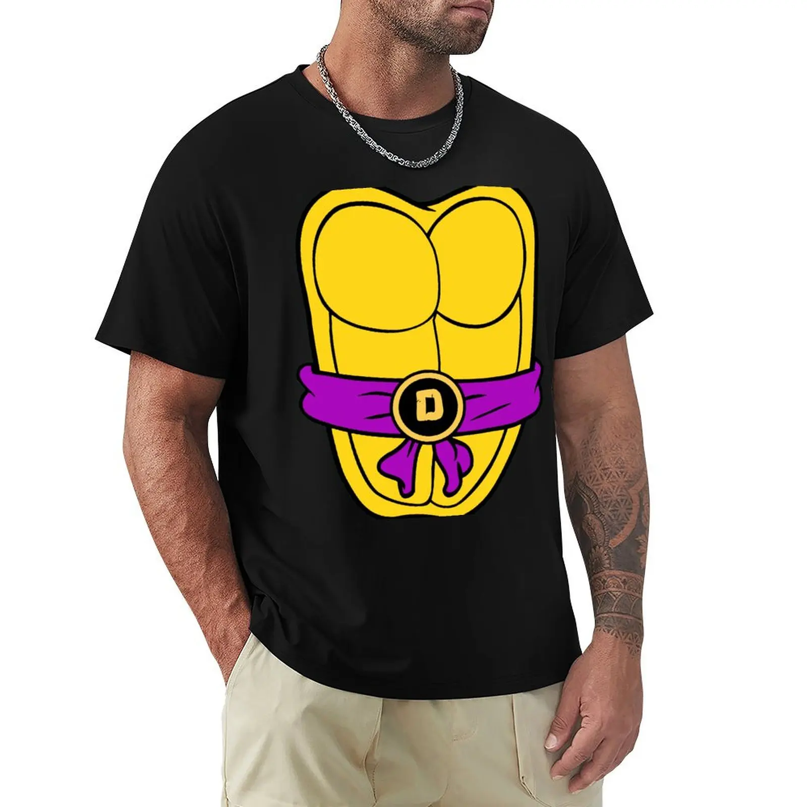 

Donatello T-Shirt Luxury man valentines clothes Louboutins cotton t shirt men