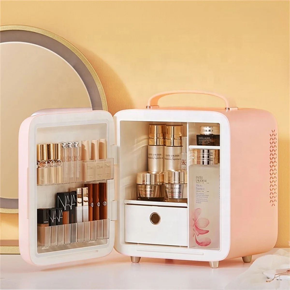 New mini fridge refrigerator cosmetic storage fridge makeup refrigerator beauty refrigerator