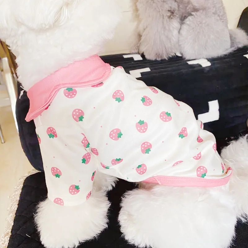 Summer Dog Shirt Soft Pet Dog Clothes Fashion Print Puppy Vest Cute Cat Shirt Cool Pet Pullovers Dog Sweathirt Chihuahua Clothes