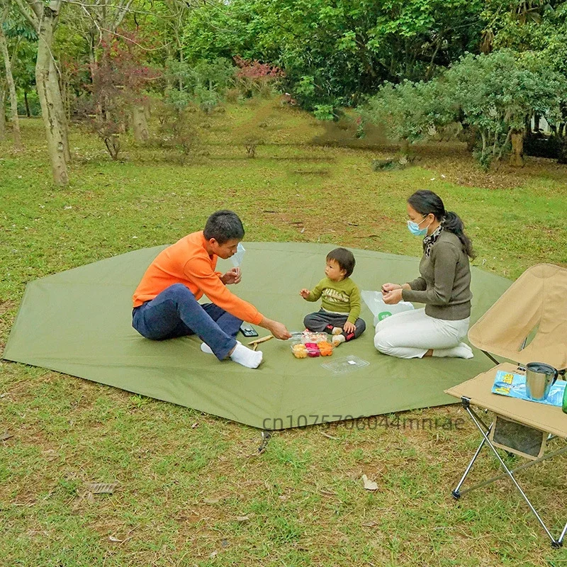 

Outdoor Camping Tent Octagonal Mat, Oversized Mat, Oxford Cloth Waterproof, Moisture-proof, Wear-resistant Polygonal Picnic Mat