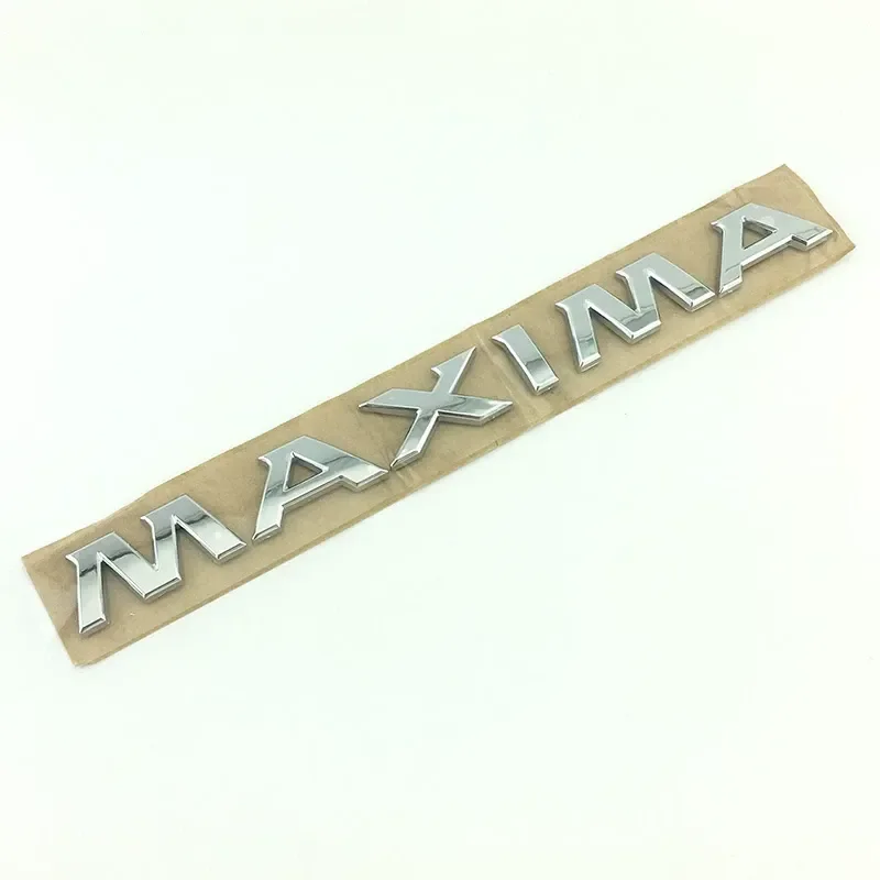 for Xima Car Logo MAXIMA English Alphabet Emblem Rear Trunk Badge Sticker Decal for Nissan Maxima Backup Tailgate Label