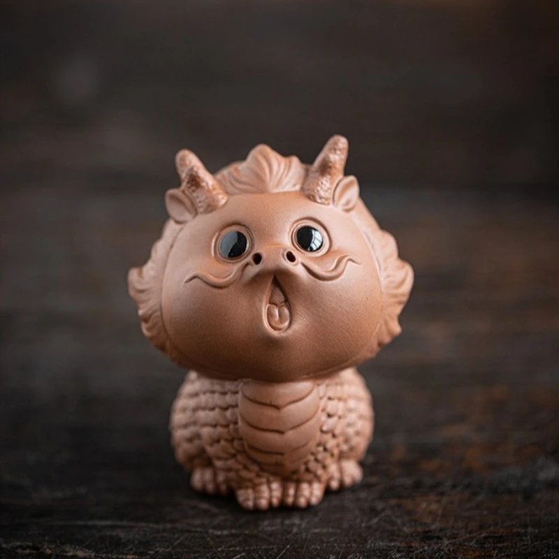 

1Pcs Purple Clay Tea Pet Boutique Can Be Used To Attract Wealth, Mythical Dragons, Desktop Accessories, and Decorative Items