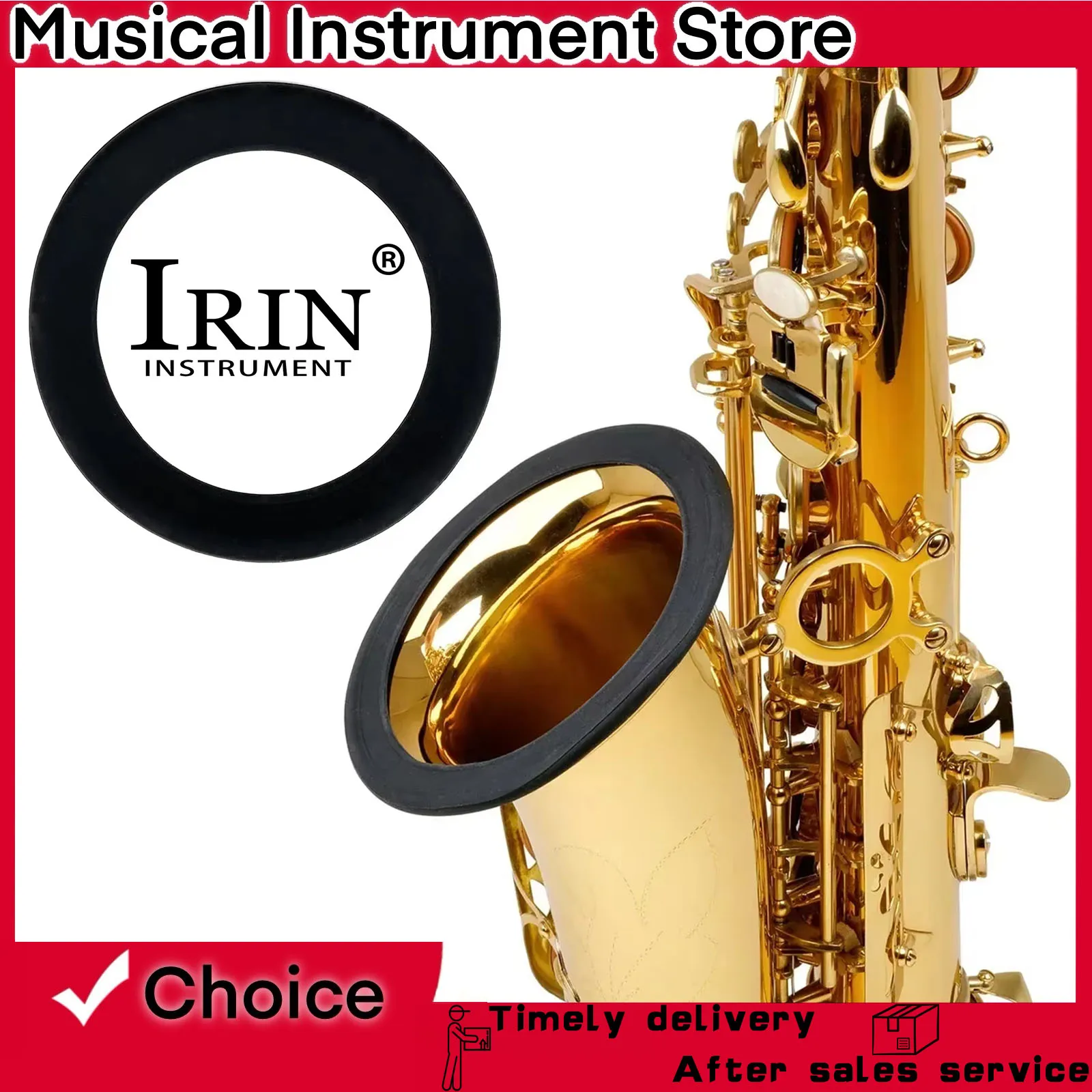 Soprano Saxophone Muffler Ring Silicone Bell Protector 8.5cm Effective Noise Reduction Saxophone Accessories Instrument Part