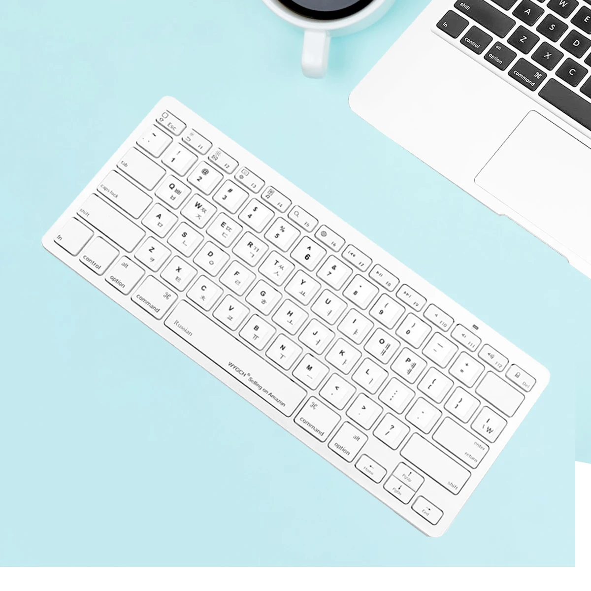 3pcs  Korean Keyboard Replacement, Universal Stickers for Computer