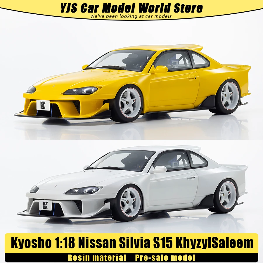 

Модель автомобиля KYOSHO 1:18 Silvia S15 KhyzylSaleem из смолы, статическая коллекционная модель для демонстрации