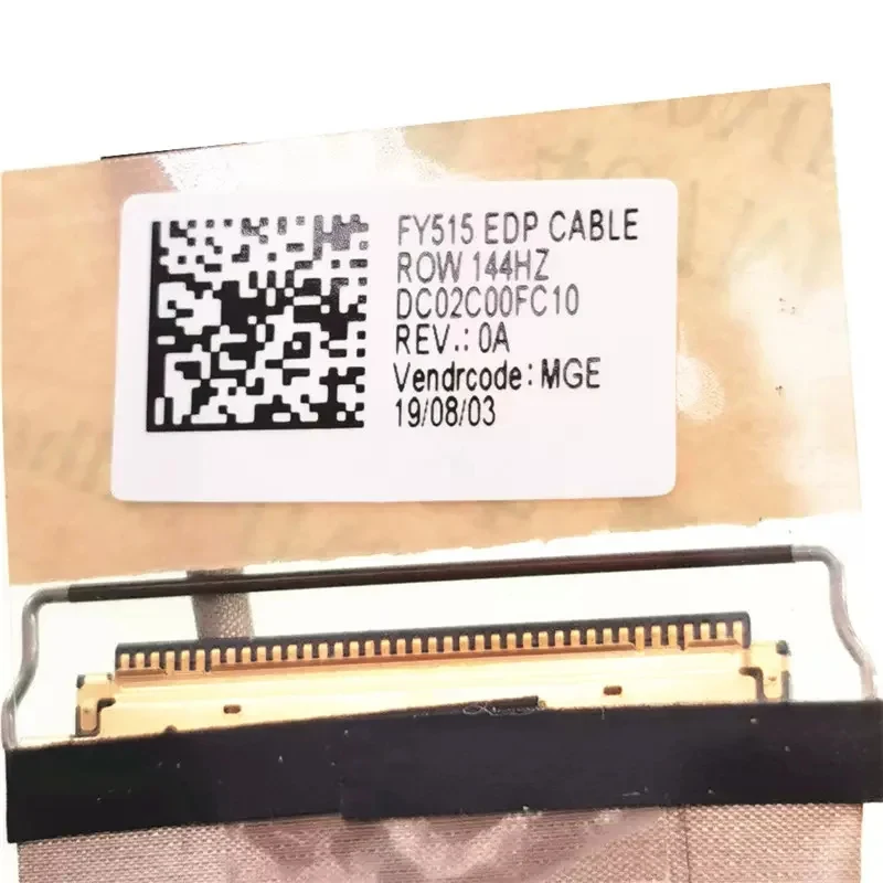 New Genuine Laptop LCD EDP Cable for Lenovo Legion Y540-15IRHW Y7000 2019 1050 Y530 FY515 40PIN 144Hz 4K DC02C00FC00 DC02C00FC10