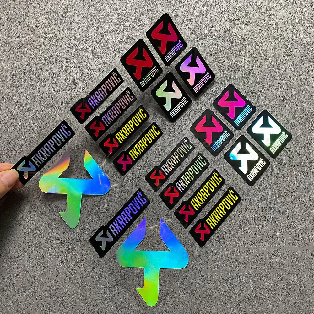 Motorcycle Reflective Modified Stickers Akrapovic Exhaust Pipe Stickers Personalized Helmet Fuel Tank Waterproof Decals image 2