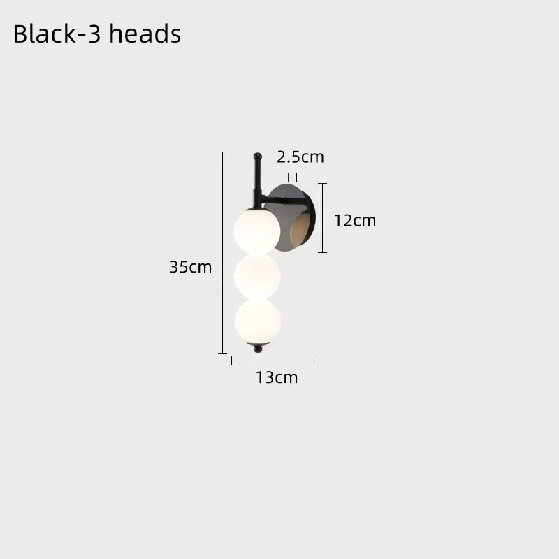 Lampe murale moderne en verre blanc laiteux, style minimaliste, pour chambre à coucher, bureau, coul