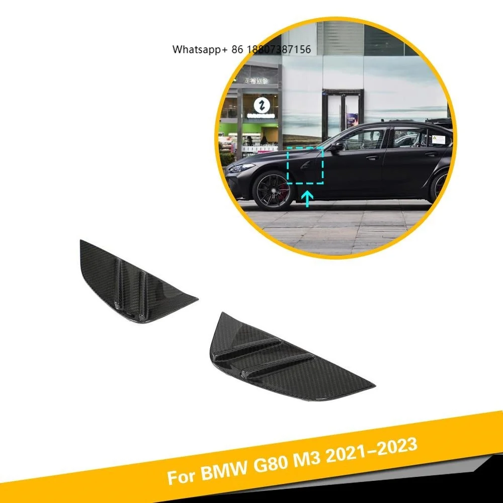 

Накладки на боковые воздухозаборники из препрег-углеволокна для BMW G80 M3 Седан 2021 2022 2023