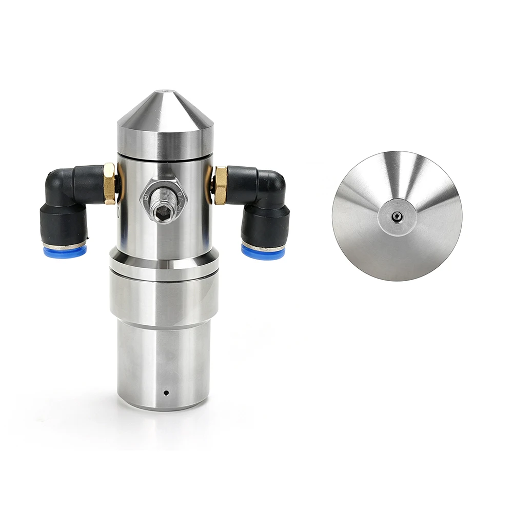 SS304 Two-Fluid Air Atomizing Nozzle Automatic Anti-Drip Nano Mist Nozzle for Corrugated Cardboard Water Pressure Humidification