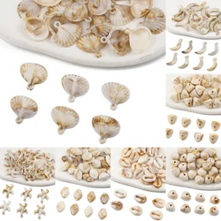 50pcs/Pack Acrylic Shells/Conches/Starfish Charms Beads For Jewelry Making Handmade DIY Bracelets Necklaces Earrings Accessories