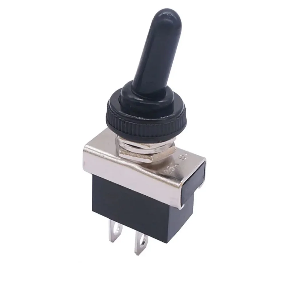 Waterproof toggle switch 25A toggle switch with waterproof cover, 3 pins/2 pins suitable for automobiles