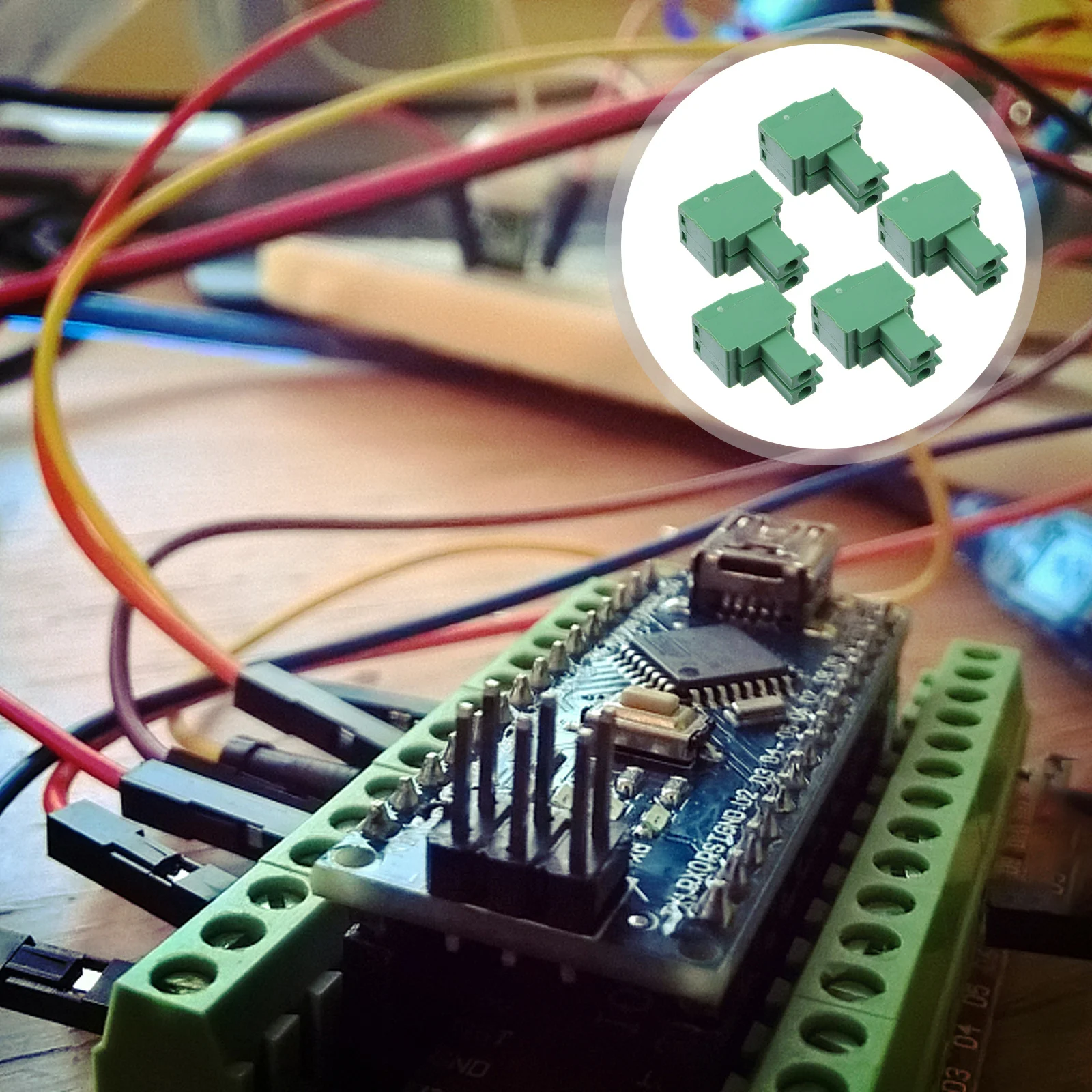 

50 pcs 3.5Mm Pitch Pcb Terminal Block Connector Straight Pin Screw Type For Electronics Wiring Flame Retardant Electrical