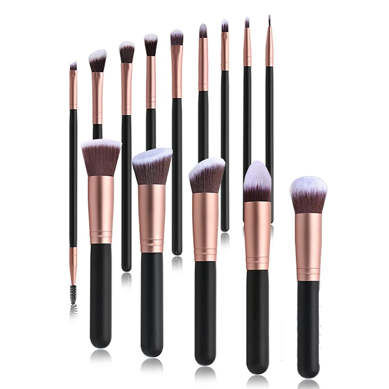 instrumentos de maquillaje 14Pcs Makeup Brushes Set Eyeshadow Eyebrow Contour Make Up Sets Cosmetics Full Set Wood Handle