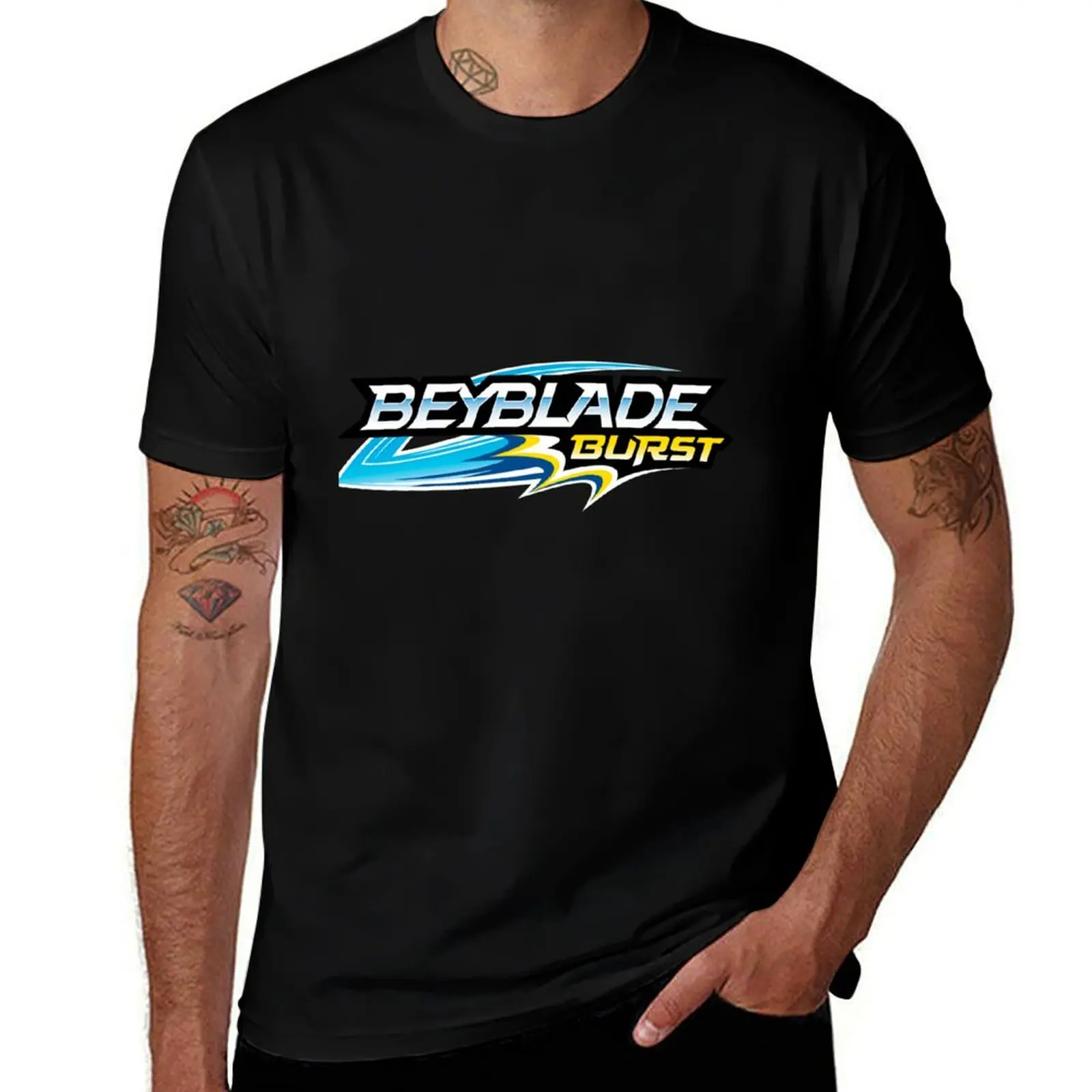 Beyblade Burst Logo HD T-Shirt Short sleeve tee heavyweights designer shirts summer top mens graphic t-shirts pack