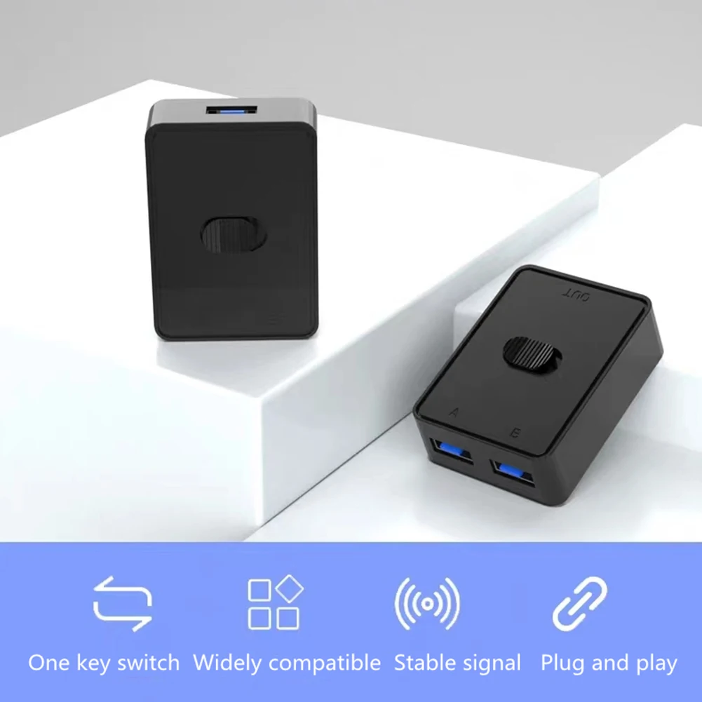 USB 3.0 KVM التبديل 1x2/2x1 USB الجلاد ثنائي الاتجاه الجلاد USB3.0 موسع تحكم مشتركة للطابعة لوحة المفاتيح الماوس