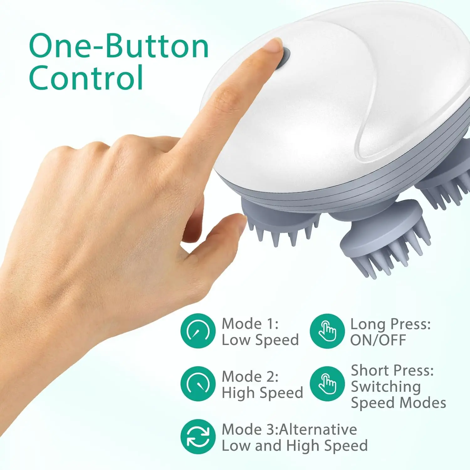 Deep Scalp Massager Head Cleaning Massager Also Suitable for Neck Shoulder Leg Arm Kneading Vibration Electric Cat Pet Massager