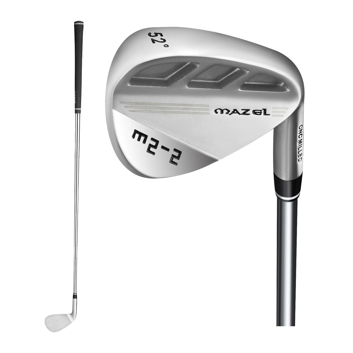 

Набор клюшек для гольфа MAZEL Premium Golf Wedges 52 56 60 с ЧПУ-обработкой, высоким вращением мяча, стальными унисекс-клюшками с резиновыми накладками, кованые, для правой руки