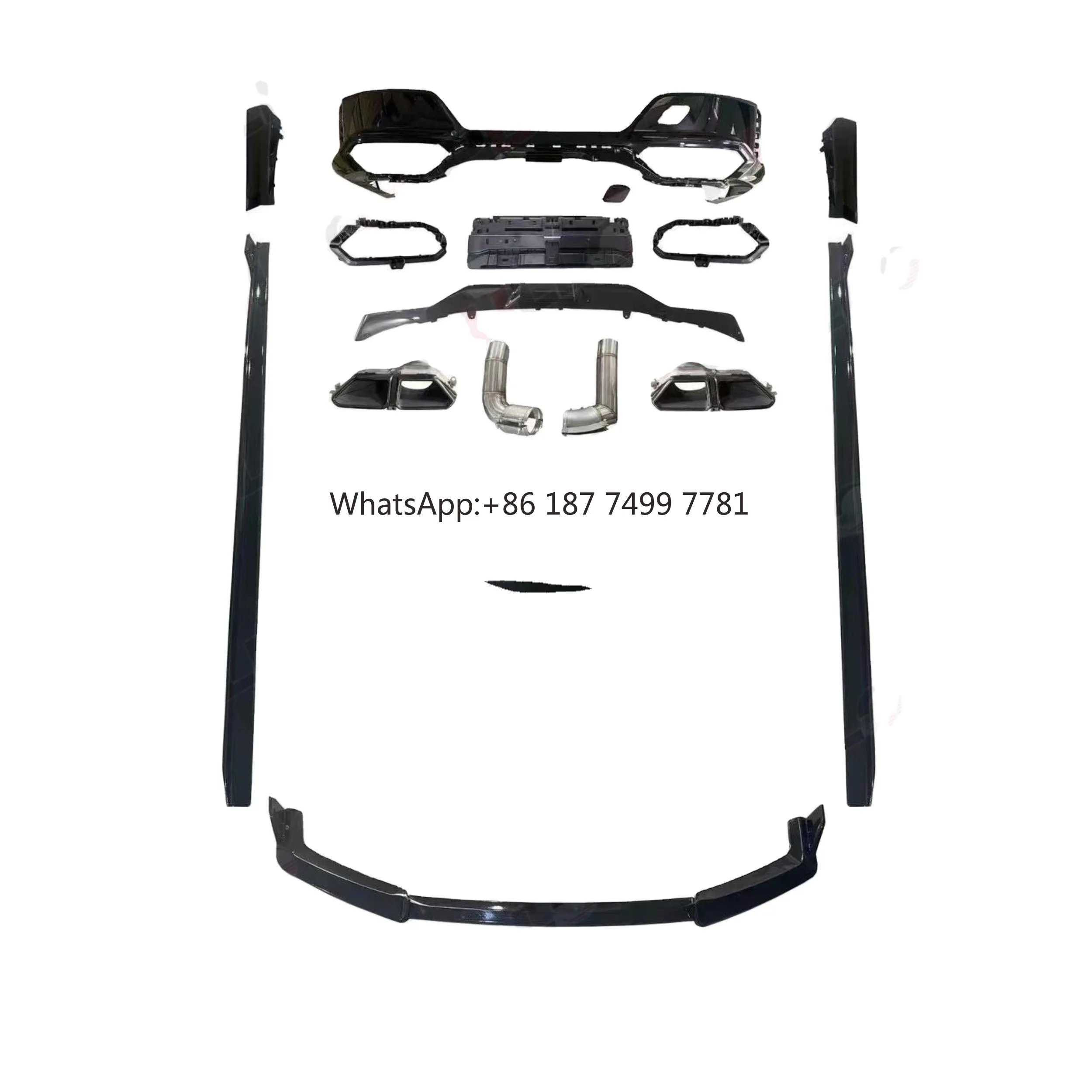 

Car Body Kit Modified for . 2023 7S G70 Upgrade to M760 Black Warrior Model Front Lip Spoiler Rear Diffuser Side Skirts