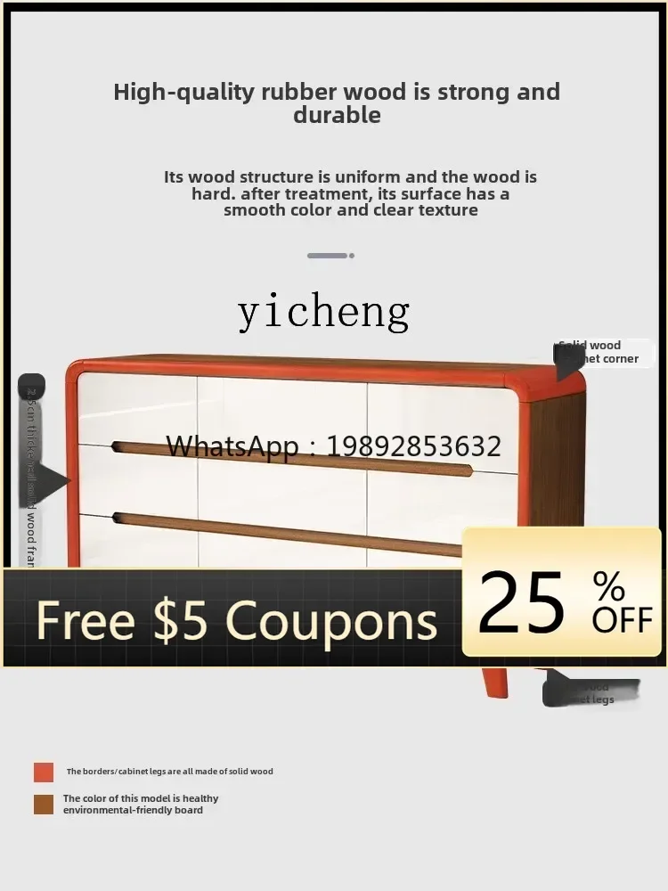 

XLL solid wood frame chest of drawers locker bedroom 6789 bucket cabinet storage drawer cabinet