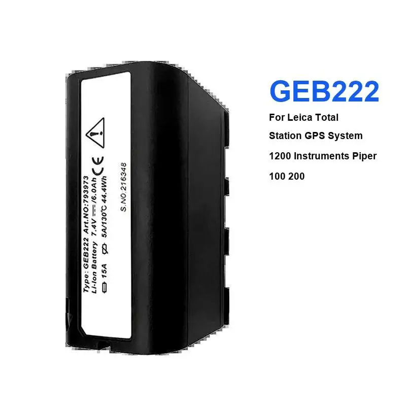 Measuring Instrument Battery For Leica Gps System 1200 Instruments Piper 100 200 Lases Survey Total GEB222 6000Mah High Quality