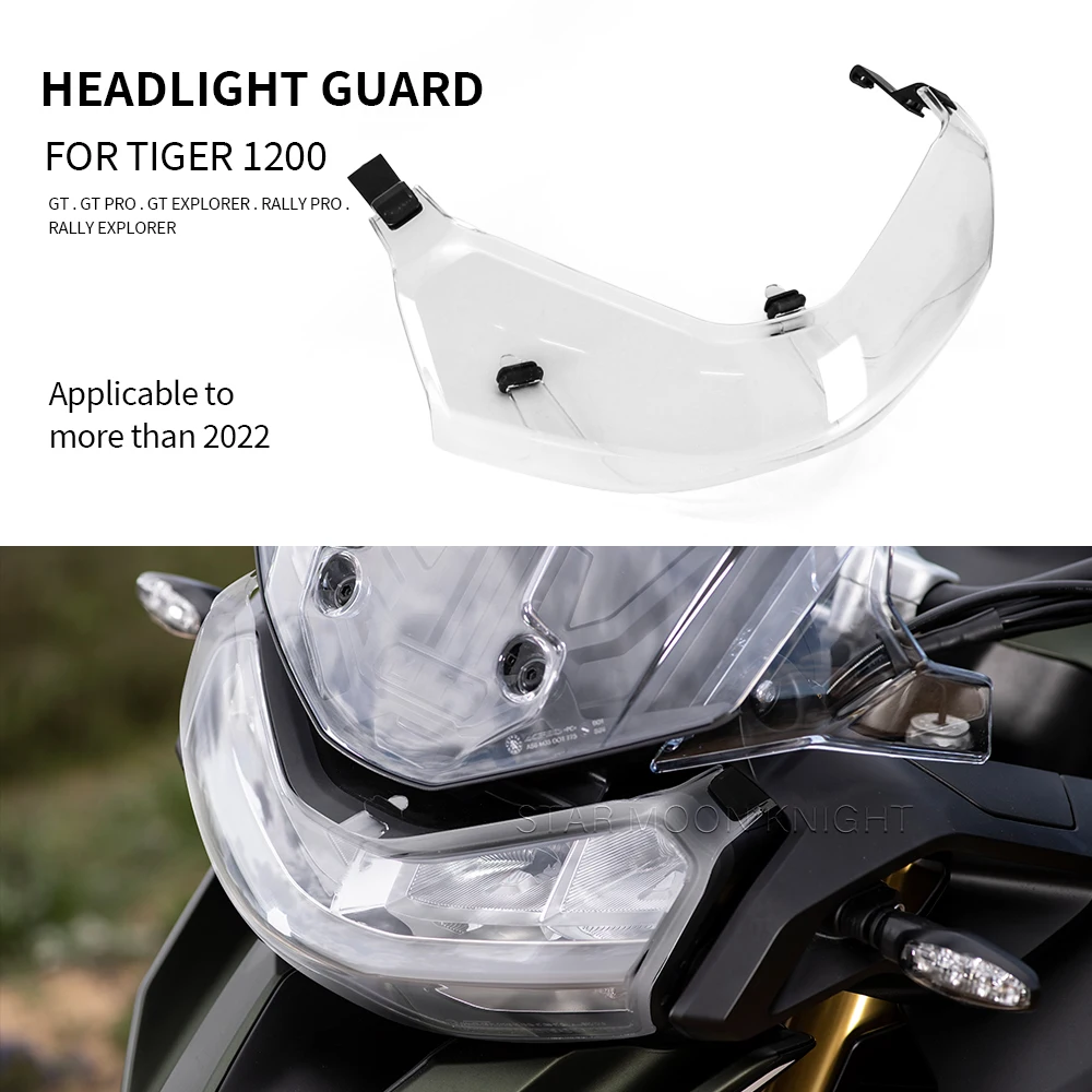 Motorcycle Headlight Protector Light Cover Protective Guard For Tiger1200 Tiger 1200 GT Pro Explorer Rally Explorer 2022-