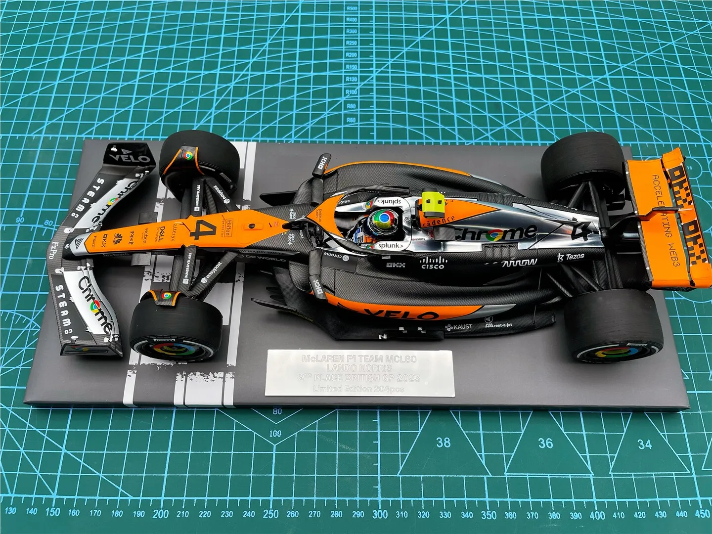 

Minichamps 1:18 F1 MCL60 Норрис, Гран-при Великобритании 2023, лимитированная серия, статическая модель автомобиля из смолы и металла, игрушка-подарок