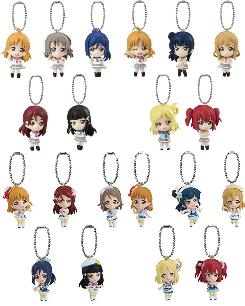 ¡Acción LoveLive! Sunshine Gashapon-juguetes colgantes para niños y adultos, huevo retorcido, Kurosawa, rubí, Watanabe You, cápsula coleccionable
