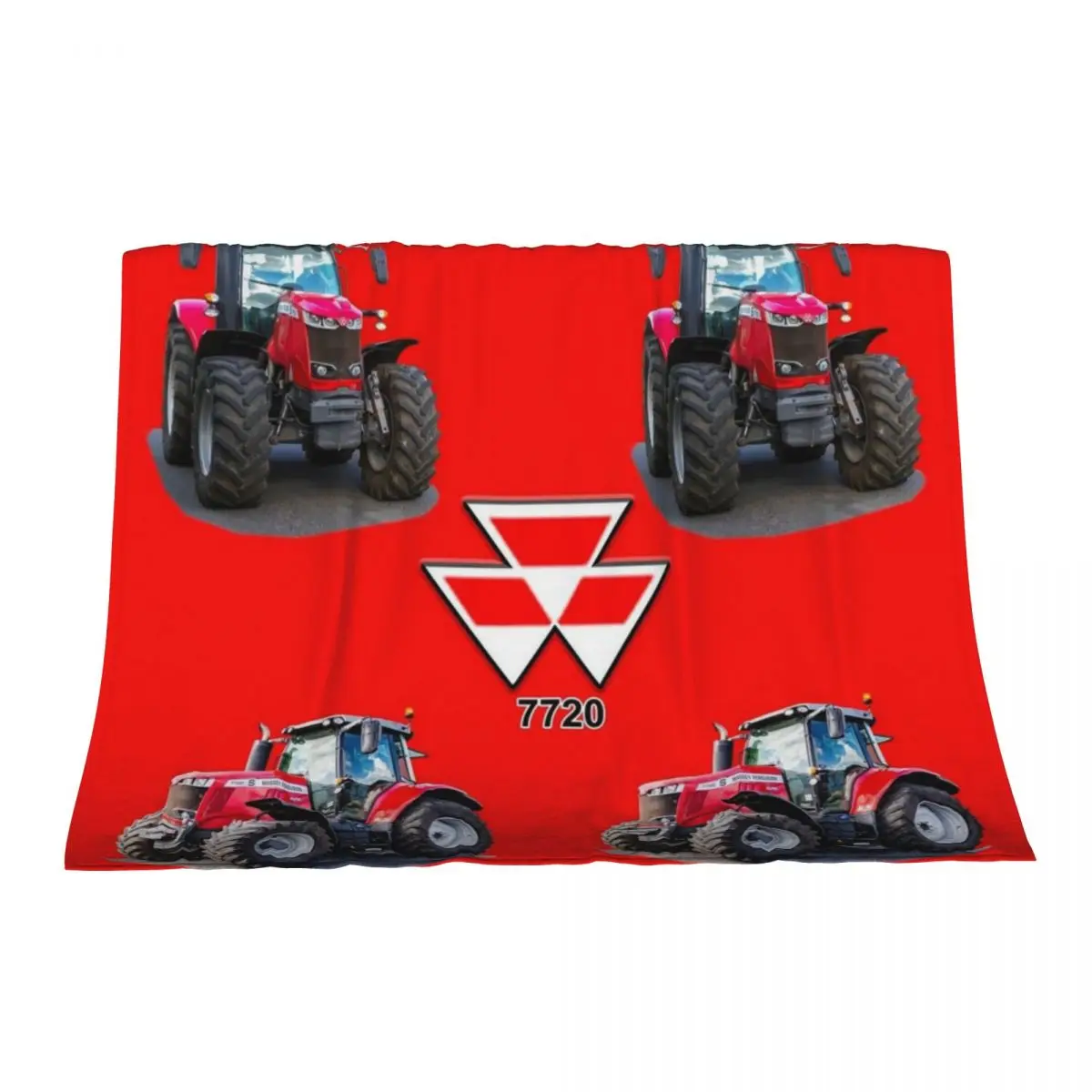 

red tractor Throw Blanket Travel Hairy Blankets For Sofas Blankets