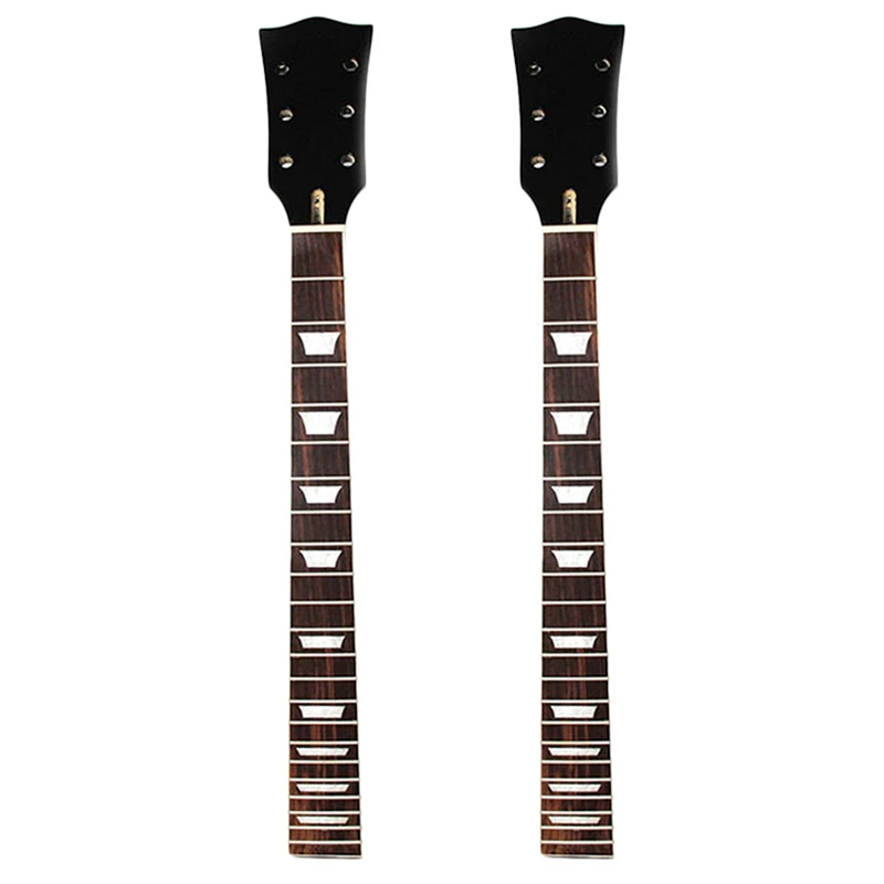 2Pc Electric Guitar Neck For Gibson Les Paul Lp Parts Maple Rosewood 22 Fret