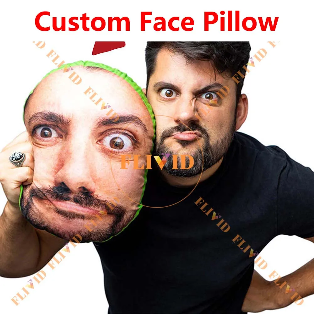 Customized 3D Human/ Animal Face Pillows,Hot Funny Head Pillow,Personalized Woman Pillow,Pet Loss Memorial Gift,Pet Lover Gift