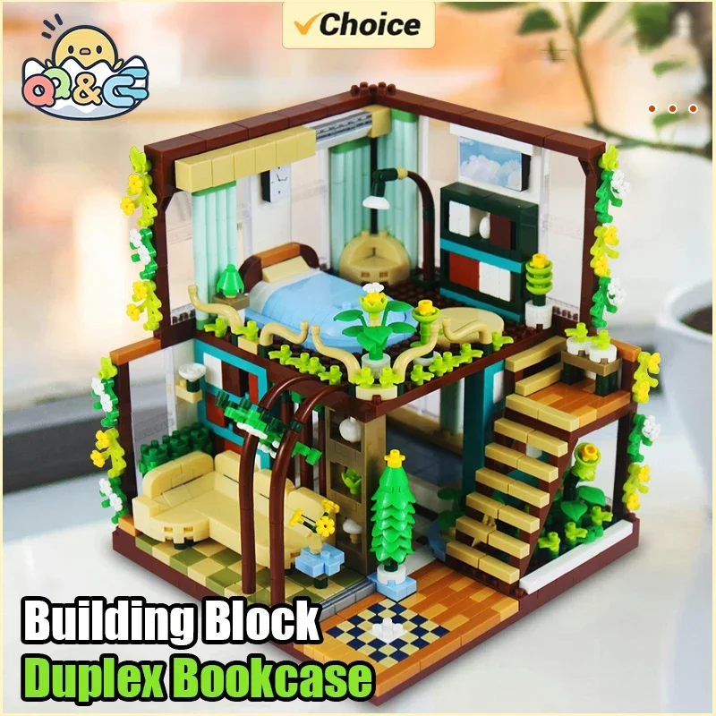 مكعبات بناء الجسيمات الدقيقة للفتيات ألعاب تجميع تعليمية بيت الزهور لتقوم بها بنفسك بيوت الدمى الصغيرة بيت الدمى هدايا ألعاب الأطفال #1