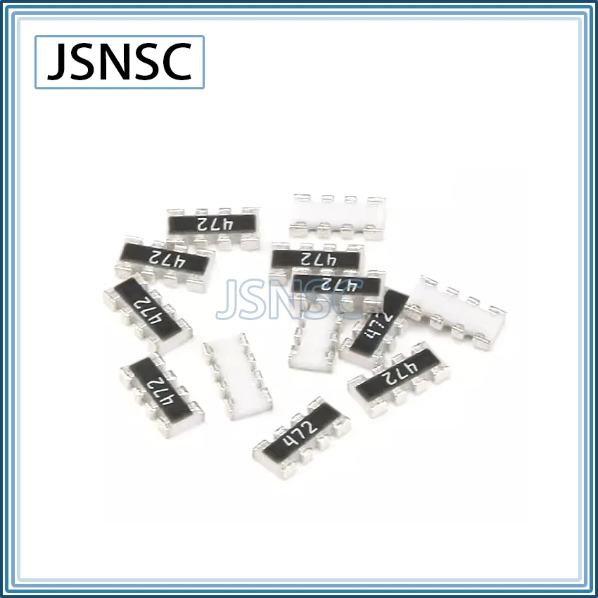 Jsnsc 0603*4 8 p4r 4 d03 5000pcs 5% 10r 22r 33r 47r 51r 100r 150r 200r 1k 2k 3k 10k 22k 47k 1m 8pin 1608 smd Widerstand 2*4p Array