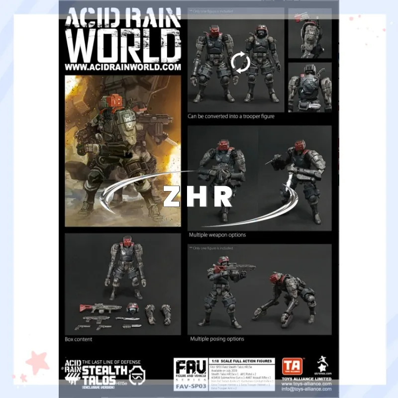 In Stock Acid Rain War  FAV-SP03 Stealth Talos HR15e Animation Model Action Figure Toy Collection Gift