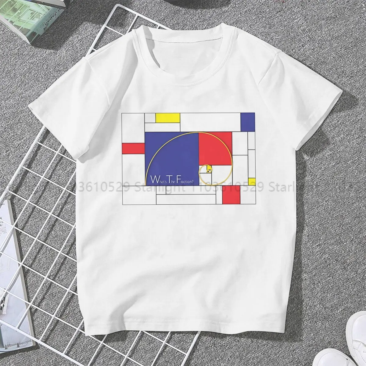 Fibonacci Sequence Golden Ratio Girls T Shirt What's The Fraction Female Tops Polyester Harajuku Kawaii Y2k Tees Ladies Tshirt