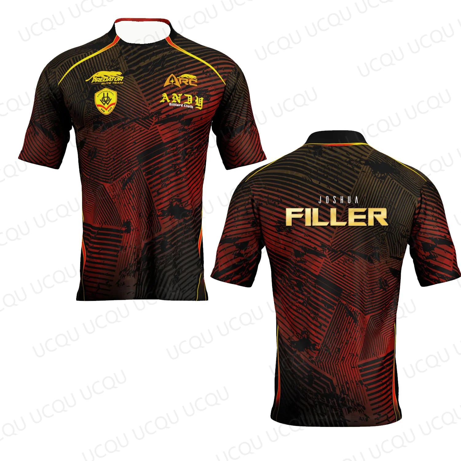 2026 New Joshua Filler The Killer Jersey Red Black Signature KillerFiller 9 Ball Pool Shirt Men Billiards Clothing Top Gift