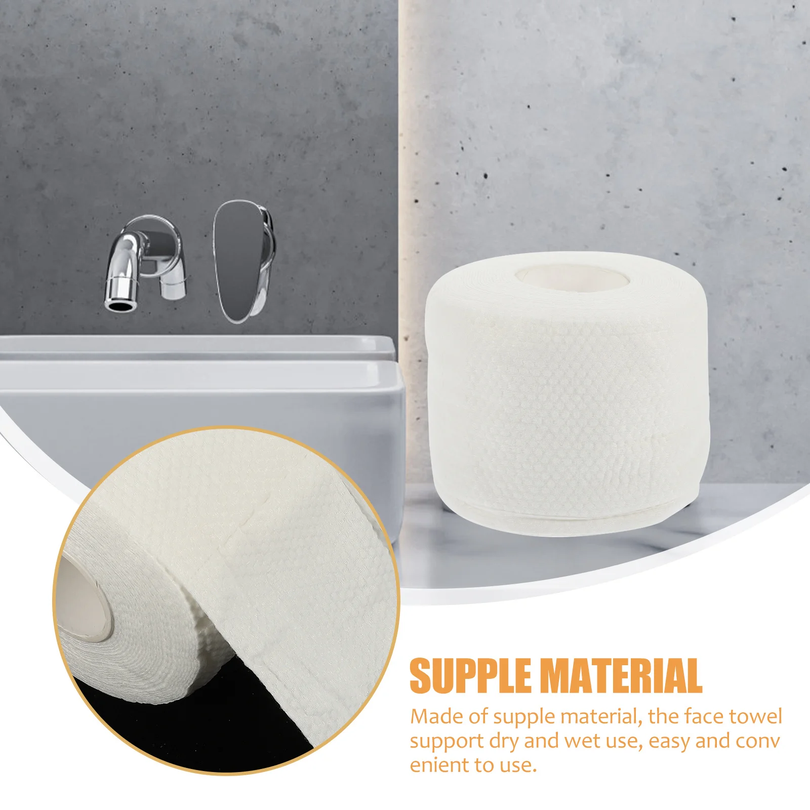 1 Roll Disposable Face Towel For Washing Absorbent Makeup Removal Facial Tissue Travel Skincare Washcloth
