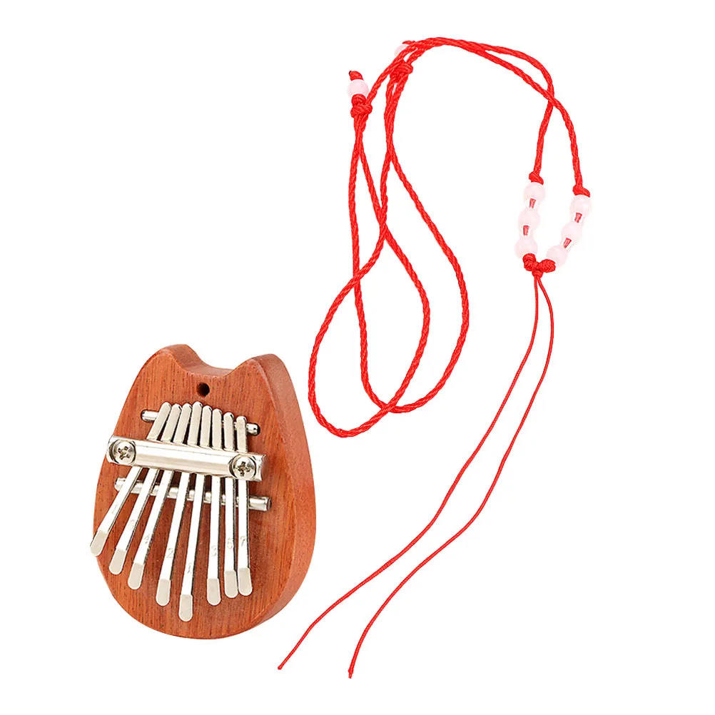 

Small Wooden Kalimba Thumb Piano Portable Finger Piano Easy to Play 8-Tone Music Instrument for Kids Beginners