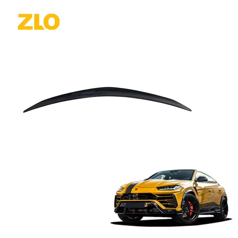 Zlo Car Exterior Accessories Tail Wing TC Style Dry Carbon Fiber Rear Trunk Spoiler For Lamborghini URUS Rear Spoiler 2018