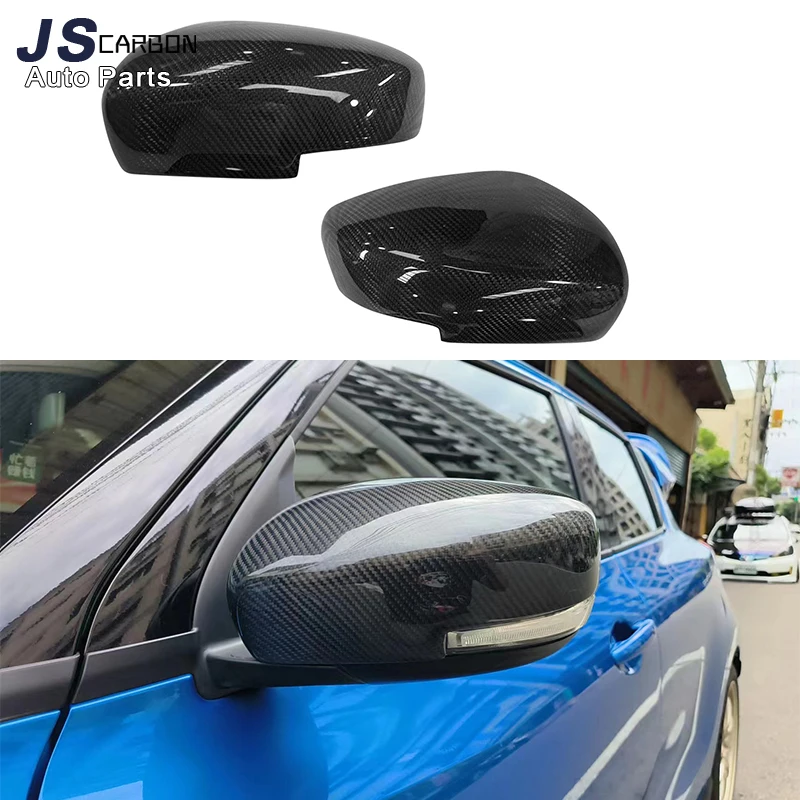 For Suzuki Swift Sport ZC33S 2018-2024 Shells Rearview Cap Real Carbon fiber rear view mirror case cover Paste model mounting