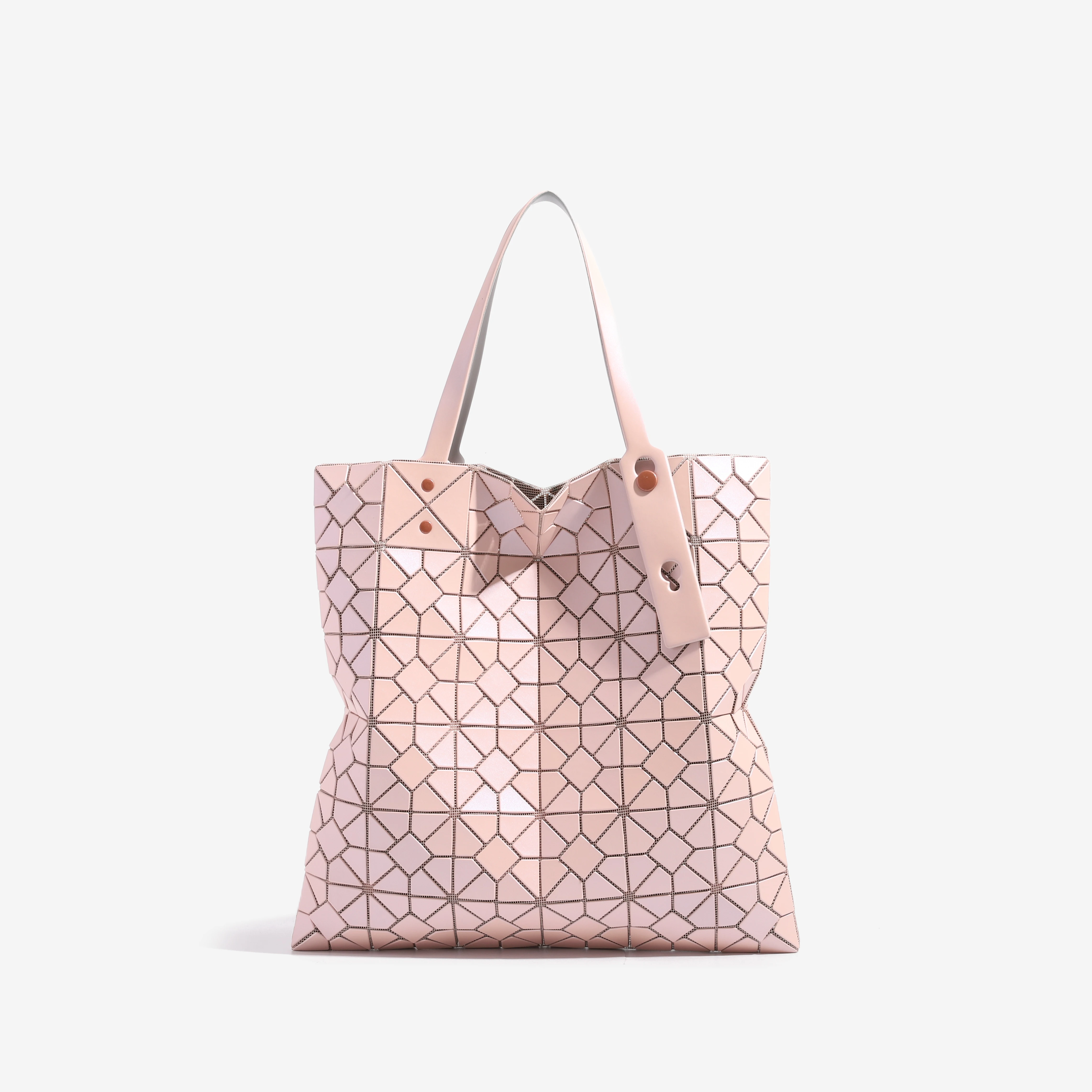 2026 New Cross-Border Geometric Rhombus Stylish Large Tote Bag Fashion Handbag Single Shoulder Large Capacity Women's Bag