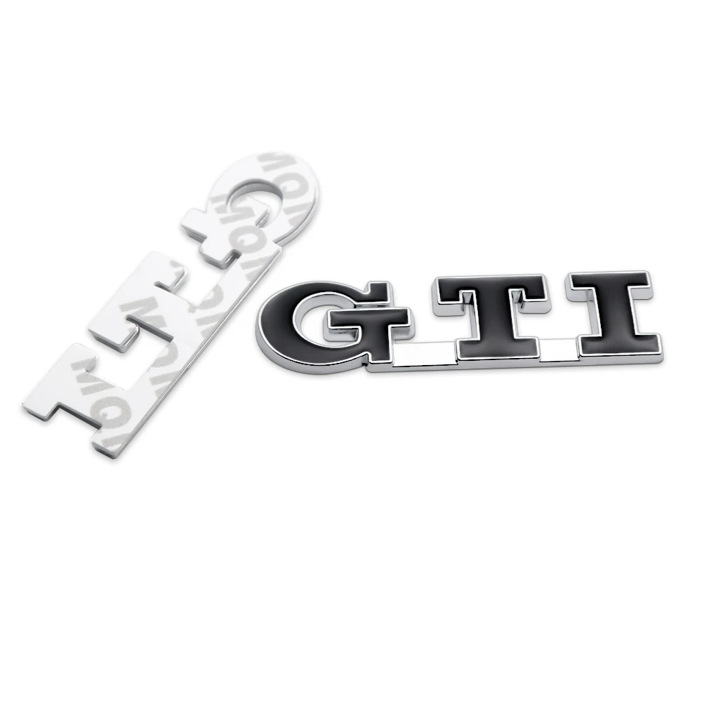 1Pc Car Metal Grill Badge GTI Logo Emblem Decals Sticker For VW Golf 2 3 4 8 7 MK2 MK3 MK4 MK5 MK6 MK7 Automobile Grill Sticker