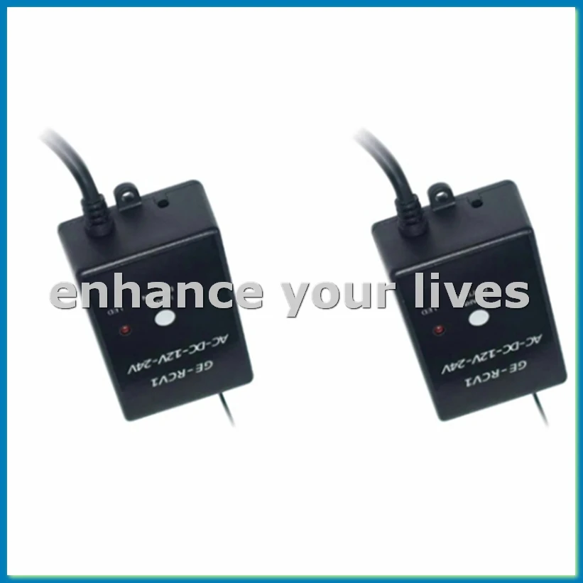 2Pcs -RCV1 Receiver 433.92MHz DC/AC 12V/24V for Gate Garage Door Remote Rolling Code and Fixed Code External Receivers-A23U