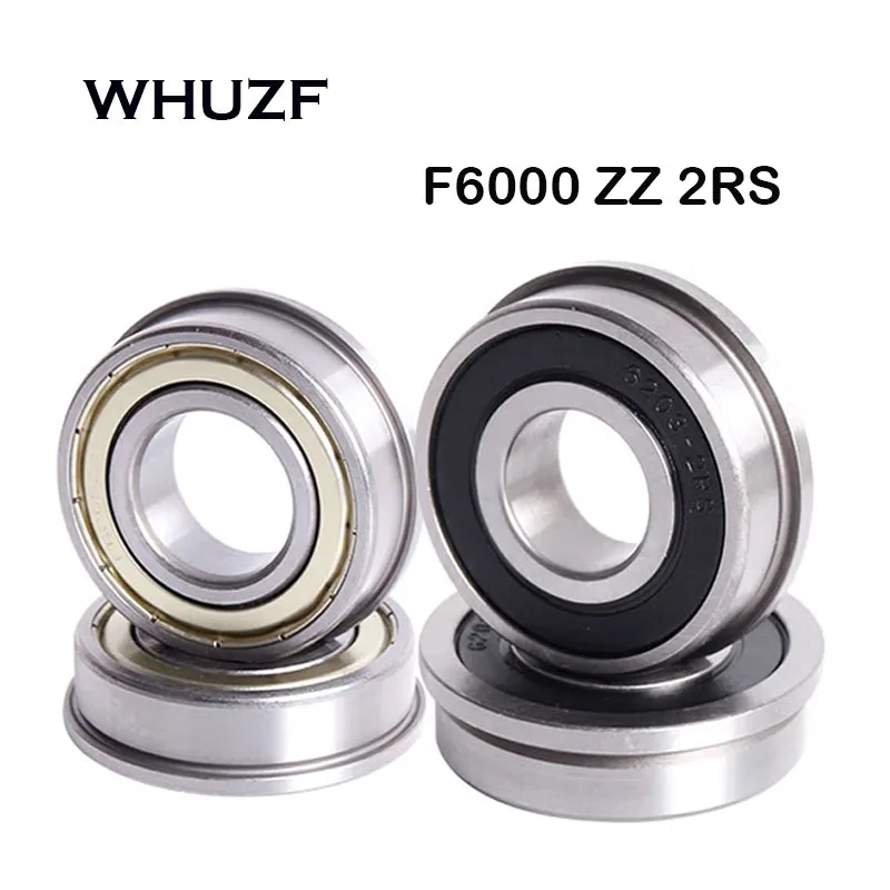 rodamientos pequeños Flange bearing F6000ZZ Flange Bearing 10X26X8 mm Double Shielded Deep Groove Flanged F6000ZZ Ball Bearings