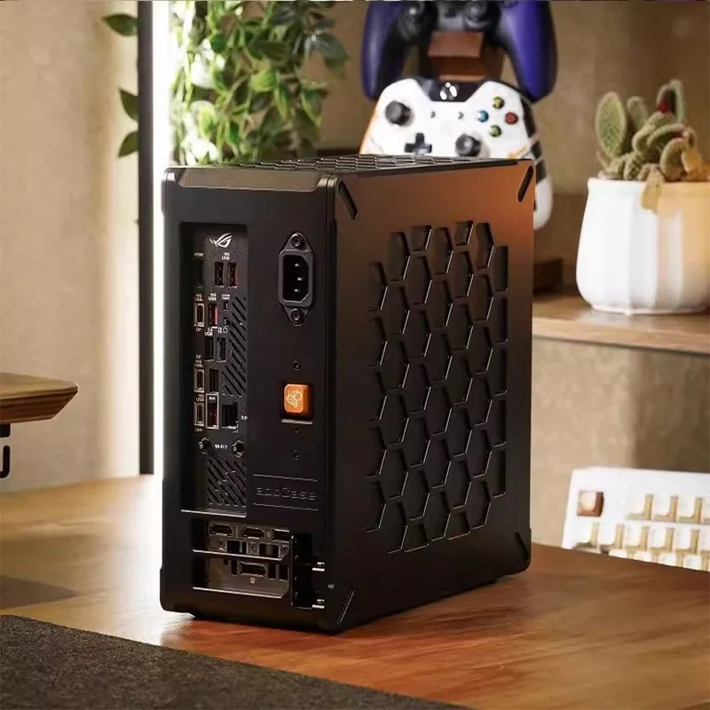 Мини-шасси ITX с ЧПУ, полностью алюминиевое индивидуальное настольное шасси, совместимое с материнской платой 1U Power MINI ITX, игровое офисное шасси