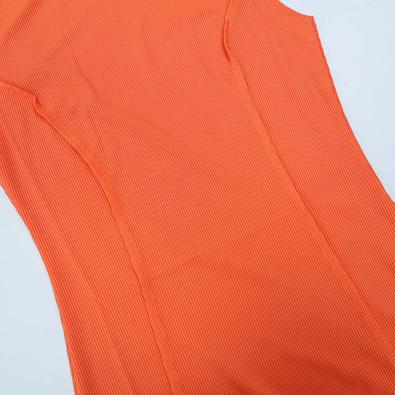 여성 미니 드레스 여름 힙 랩 패션 라운드넥 솔리드 컬러 니트 타이트 드레스 Y2k 여성 민소매 베스트 파티 원피스