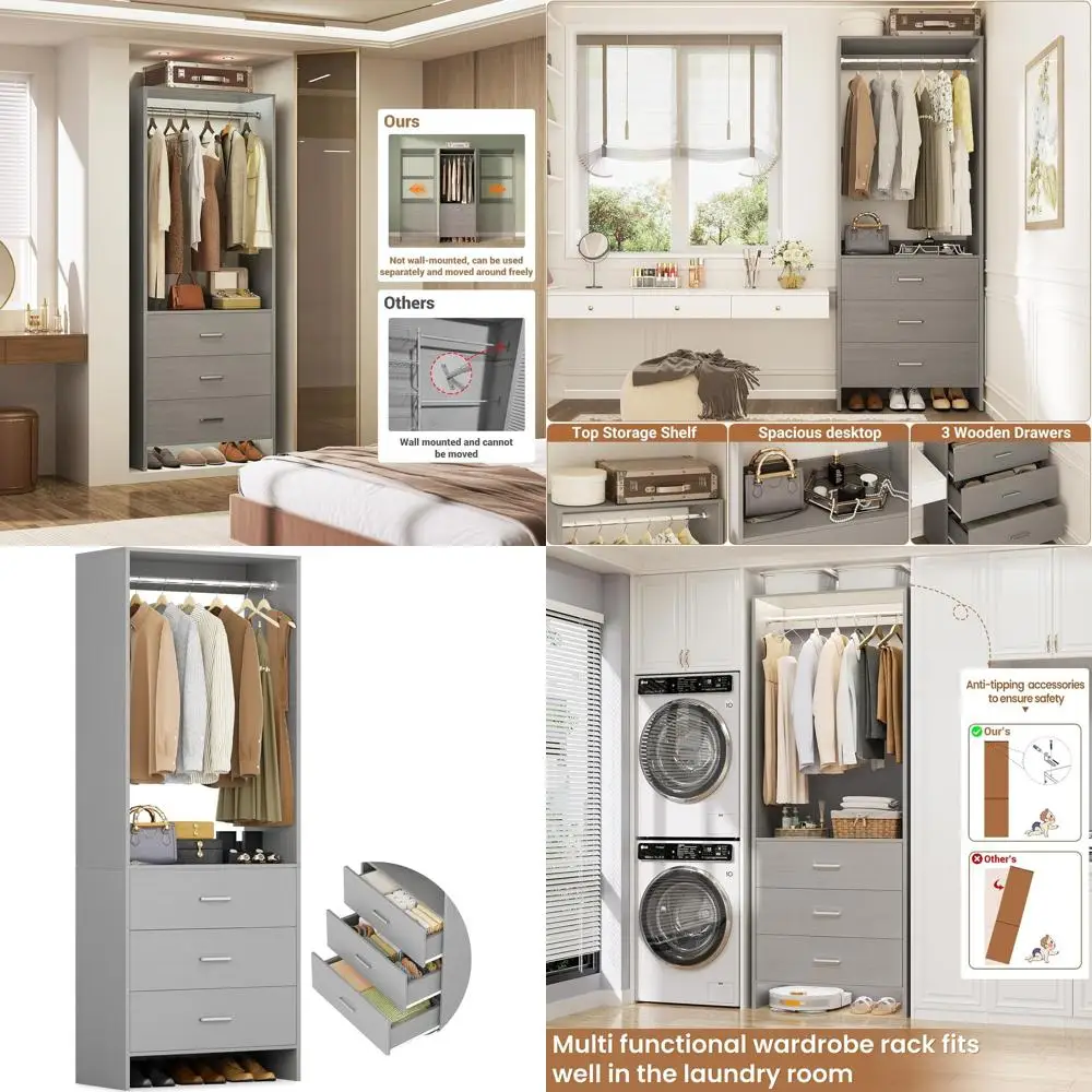 2-Tier 24 Wood Clos…