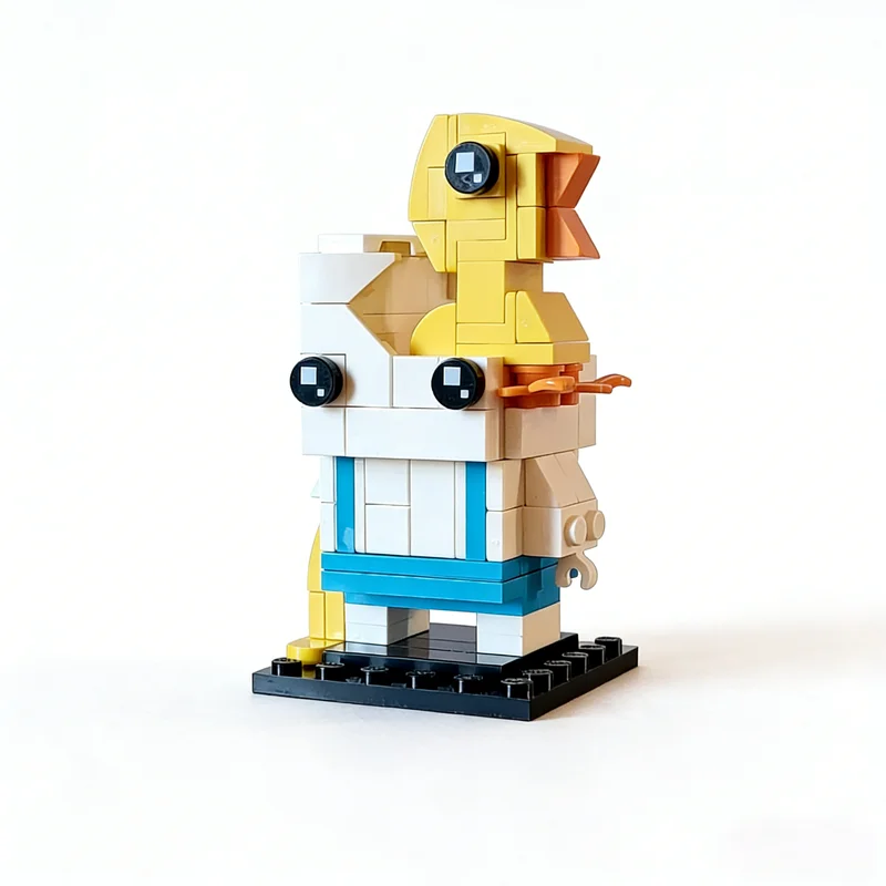 Seau à ordures MOC craquelé, 135 pièces, modèle BricKidz Brickheadz, blocs de construction, Architecture, idée cadeau de noël pour enfants